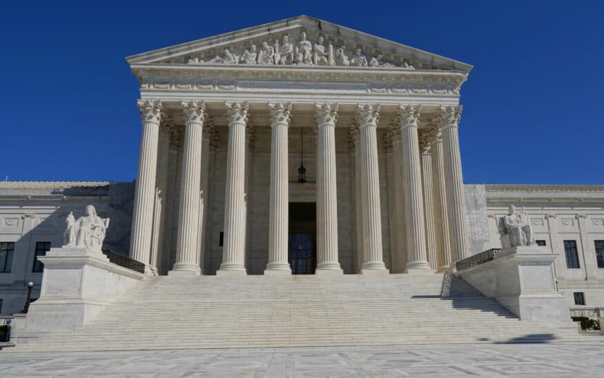 Exterior view of the U.S. Supreme Court building